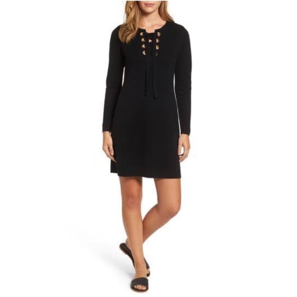 Vineyard Vines Lace Up Sweater Dress